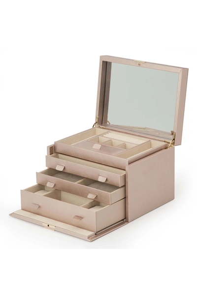 Shop Wolf Palermo Large Jewelry Box In Rose Gold