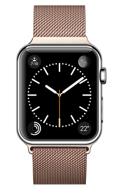 Shop Casetify Stainless Steel Mesh Apple Watch Strap In Gold