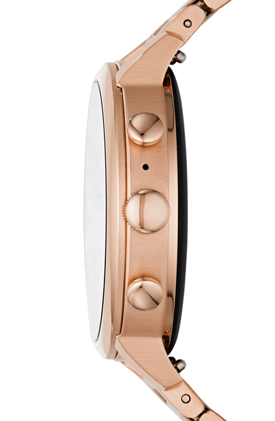 Shop Fossil Q Venture Hr Bracelet Watch, 40mm In Rose Gold