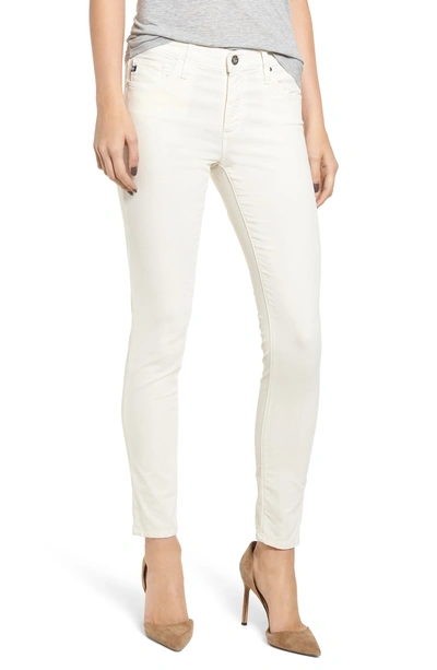 Shop Ag The Legging Ankle Super Skinny Jeans In Ivory Dust