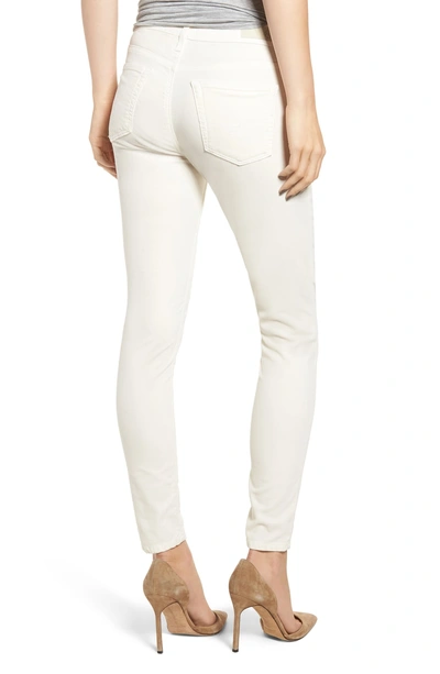 Shop Ag The Legging Ankle Super Skinny Jeans In Ivory Dust