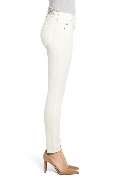 Shop Ag The Legging Ankle Super Skinny Jeans In Ivory Dust