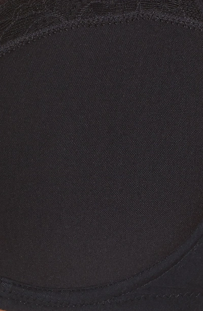 Shop Hanro Cotton Lace Spacer Underwire Bra In Black