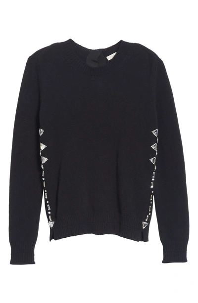 Shop Marc Jacobs Wool & Cashmere Back Button Sweater In Black
