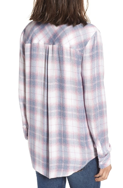 Shop Rails Hunter Plaid Shirt In Rouge Azure White