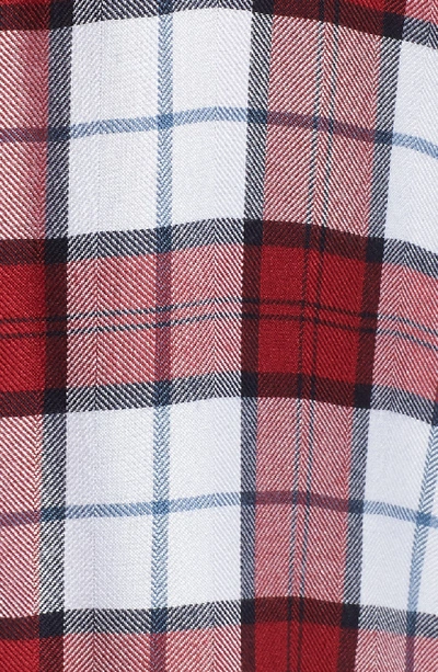 Shop Rails Hunter Plaid Shirt In Scarlet White Sky