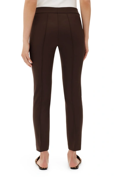 Shop Lafayette 148 Gramercy Acclaimed Stretch Pants In Carob