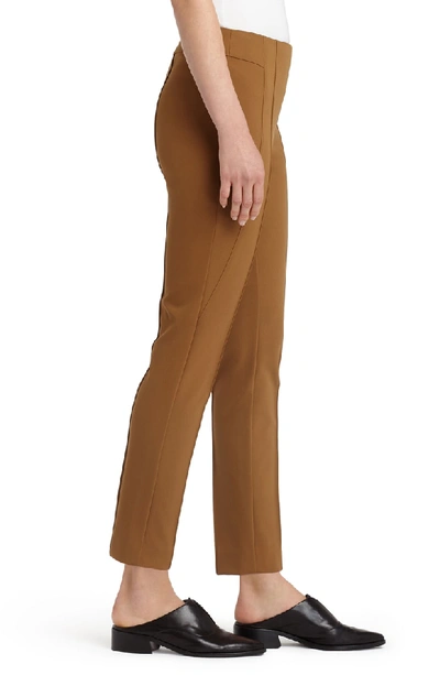 Shop Lafayette 148 'gramercy' Acclaimed Stretch Pants In Maple