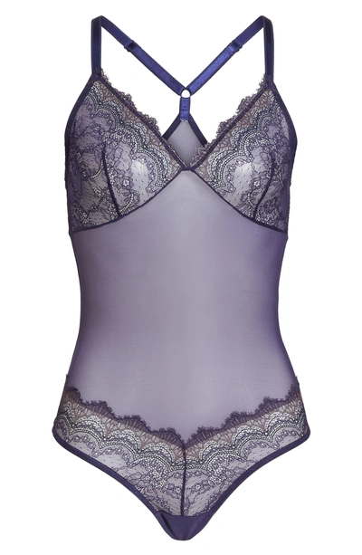Shop B.tempt'd By Wacoal Wink Worthy Thong Bodysuit In Astral Aura