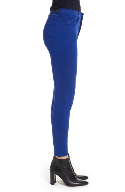 Shop Ag Farrah High Waist Ankle Skinny Jeans In Egyptian Blue