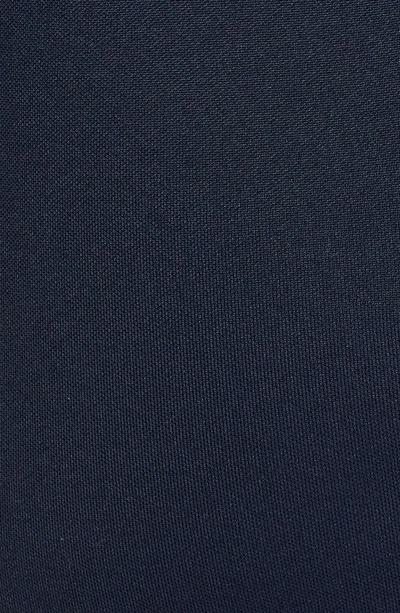 Shop Fendi Logo Cuff Off The Shoulder Midi Dress In Navy