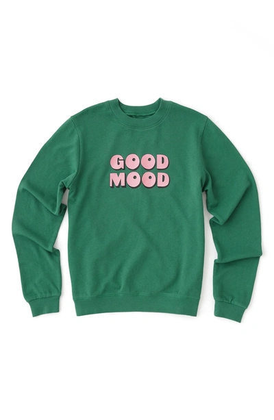 Shop Ban.do Ban. Do Good Mood Sweatshirt In Green