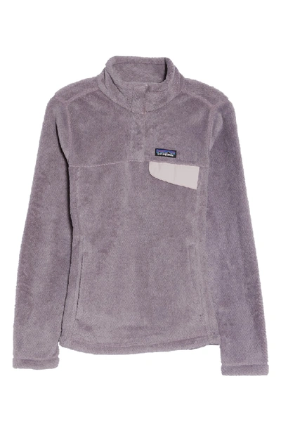 Shop Patagonia Re-tool Snap-t Fleece Pullover In Smokey Violet Purple X-dye