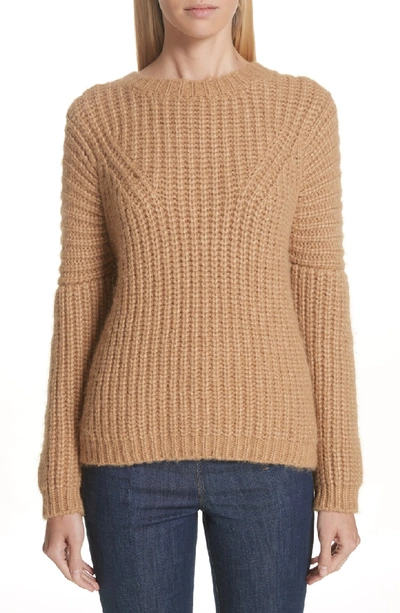 Shop Ulla Johnson Kitty Alpaca Blend Sweater In Camel
