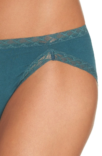 Shop Natori Bliss French Cut Briefs In Sea