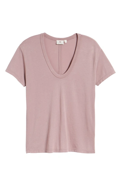 Shop Ag Henson Tee In Pale Wisteria