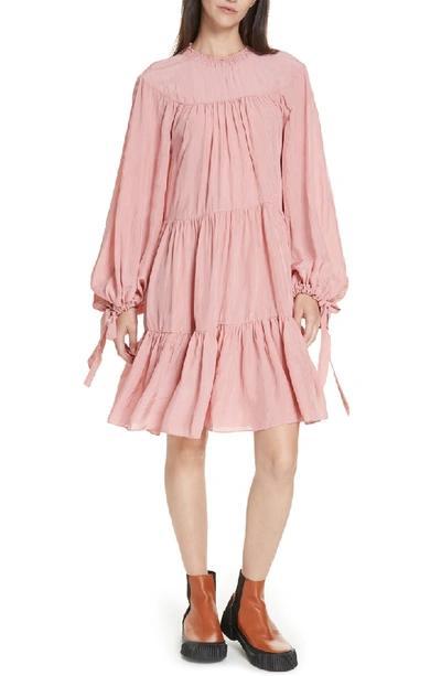 Shop 3.1 Phillip Lim / フィリップ リム Puff Sleeve Tiered Dress In Dusty Pink