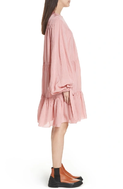 Shop 3.1 Phillip Lim / フィリップ リム Puff Sleeve Tiered Dress In Dusty Pink