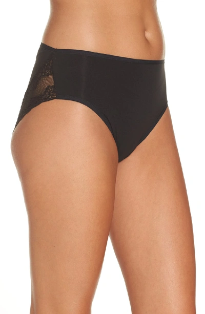 Shop Natori Bliss Perfection French Cut Briefs In Black