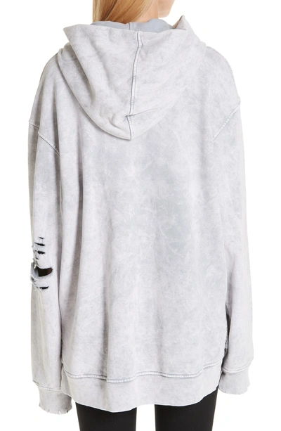 Shop Alchemist Perfect Tombstone Hoodie In Acid Grey