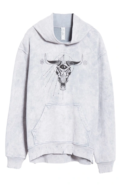 Shop Alchemist Perfect Tombstone Hoodie In Acid Grey