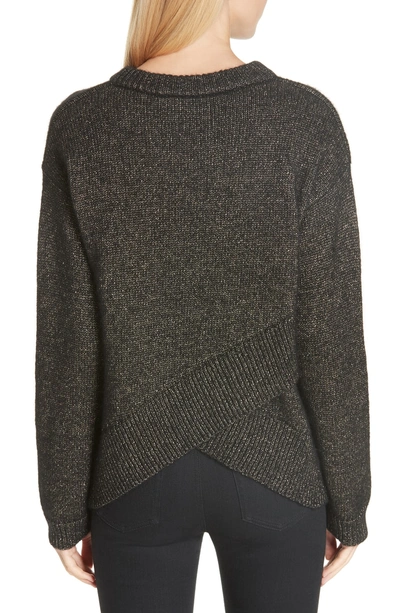 Shop A.l.c Bowen Sweater In Black/ Gold