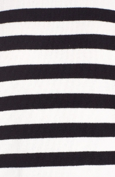 Shop Saint Laurent Stripe Cashmere Sweater In Black Creme