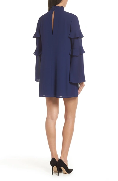 Shop Ali & Jay Everything Is Everything Ruffle Minidress In Blue Violet