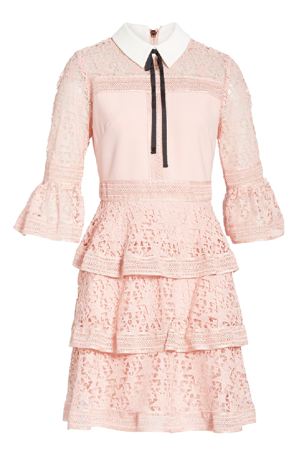 ted baker starh star lace ruffle dress
