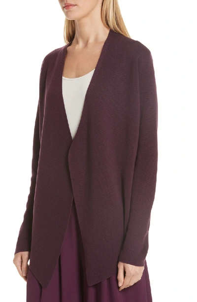 Shop Eileen Fisher Angled Tencel Lyocell & Silk Cardigan In Raisonette