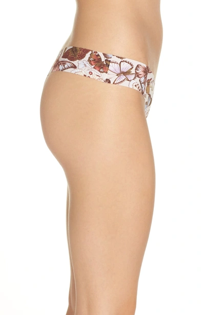 Shop Commando Print Microfiber Thong In Vintage Butterflies