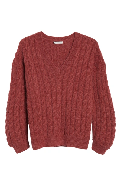 Shop Vince Cable Knit Sweater In Anise