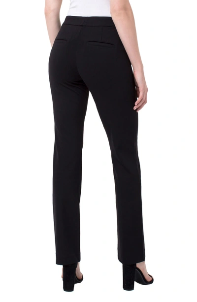 Shop Liverpool Ingrid Extended Tab Trousers In Black