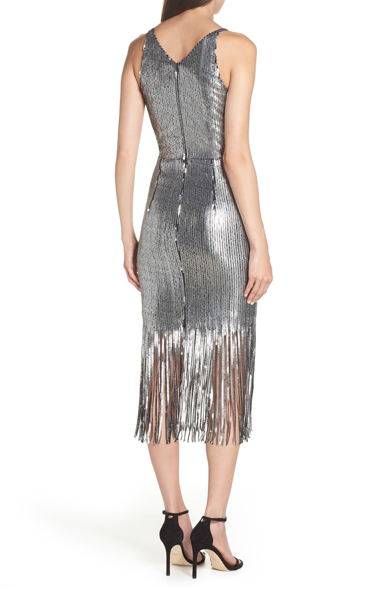 frankie plunge midi dress