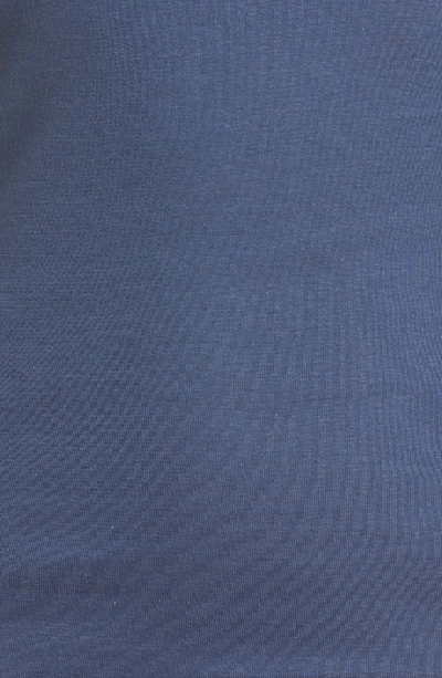 Shop Hanro Seamless V-neck Cotton Camisole In Horizon Blue