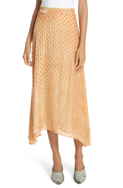 Shop Rachel Comey Gimlet Midi Skirt In Yellow