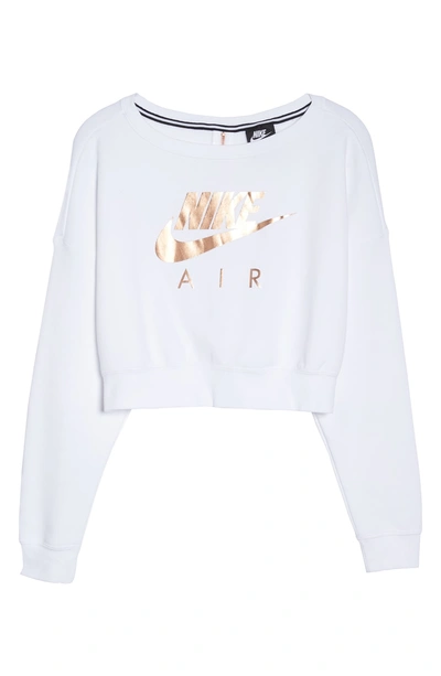 Nike Women's Sportswear Rally Crew Sweatshirt, White In White/ Rose Gold/ Rose  Gold | ModeSens