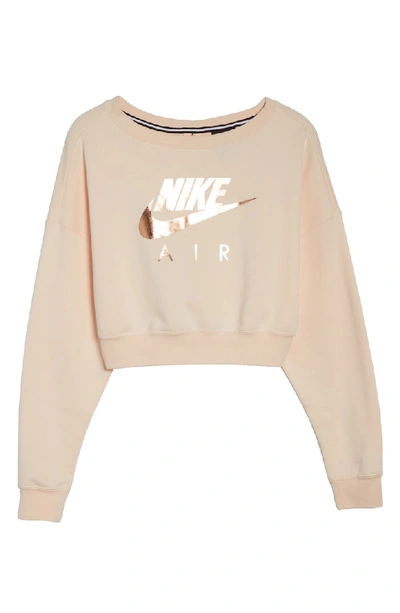 Shop Nike Air Rally Crew In Pink/ Rose Gold