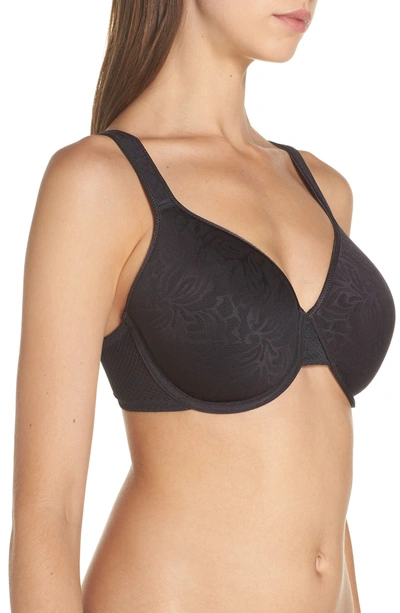 Shop Wacoal Awareness Contour Underwire Bra In Obsidian