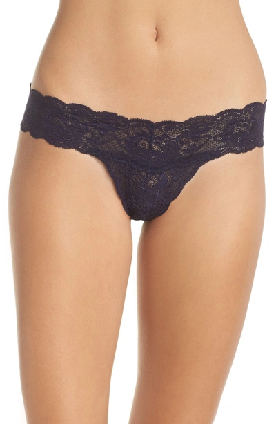 Shop Cosabella 'never Say Never Cutie' Thong In Raven