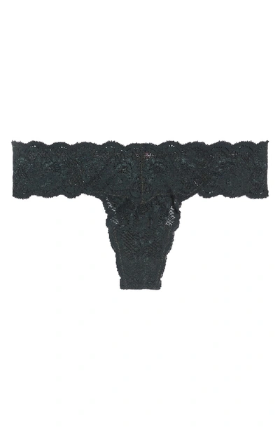 Shop Cosabella 'never Say Never Cutie' Thong In Darkest Spruce