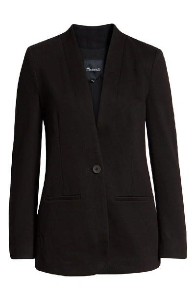 Shop Madewell Tribune Blazer In True Black