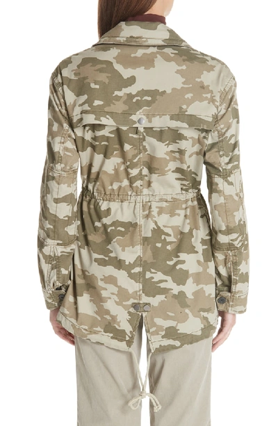 Shop Atm Anthony Thomas Melillo Camo Stretch Cotton Field Jacket In Army Camo