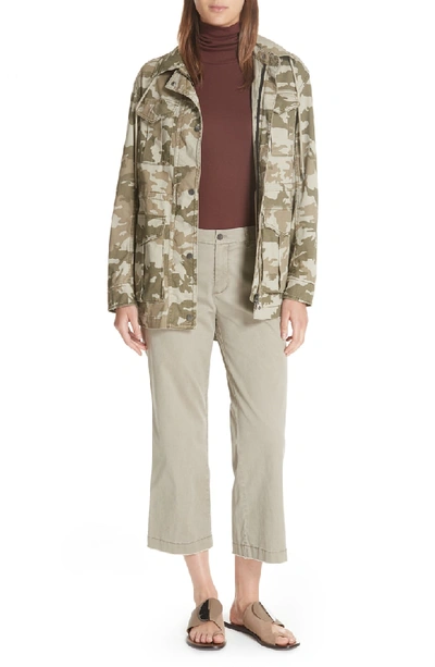 Shop Atm Anthony Thomas Melillo Camo Stretch Cotton Field Jacket In Army Camo