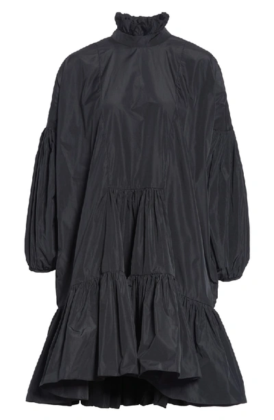 Shop Cecilie Bahnsen Belle Faille Dress In Black