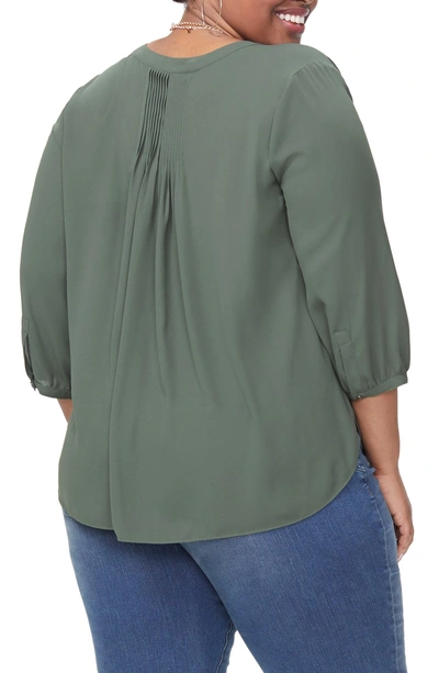 Shop Nydj Blouse In Sugar Pine