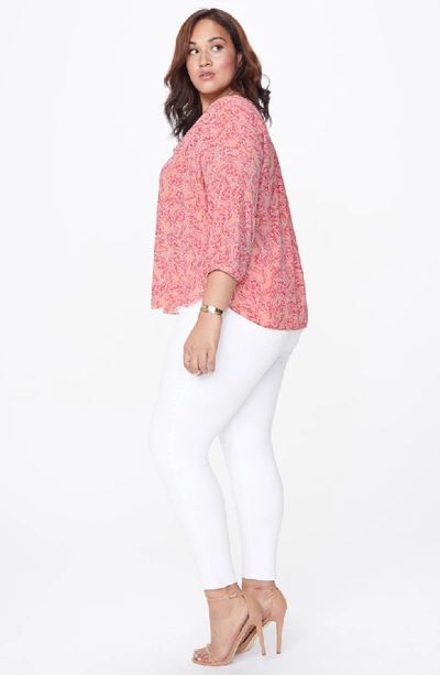 Shop Nydj Blouse In Pismo Paisley Blaze