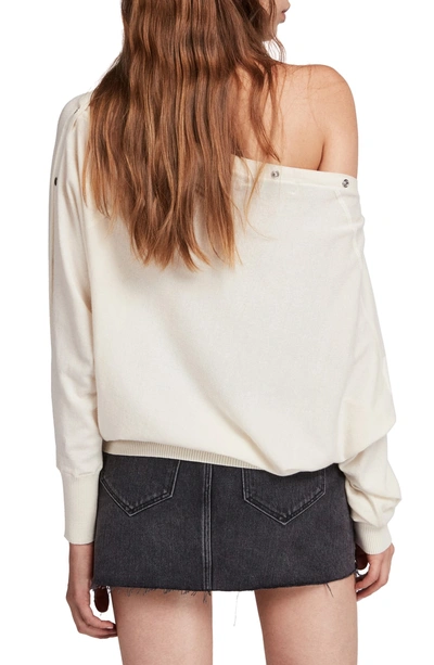 Shop Allsaints Elle Sweater In Chalk White
