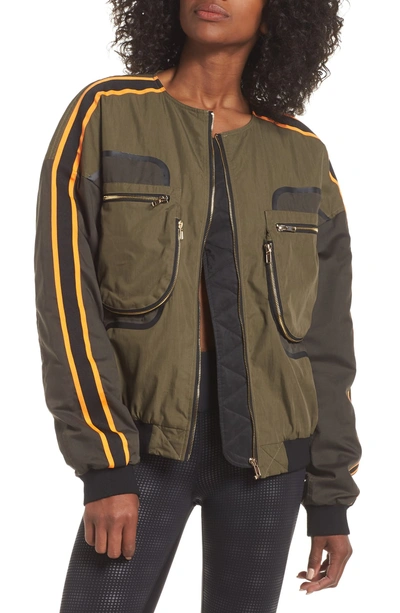 Shop P.e Nation The Record Run Jacket In Olive