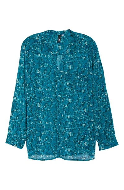 Shop Kut From The Kloth Jasmine Roll Sleeve Top In Teal